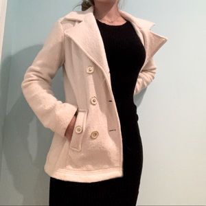 White Wool Peacoat
